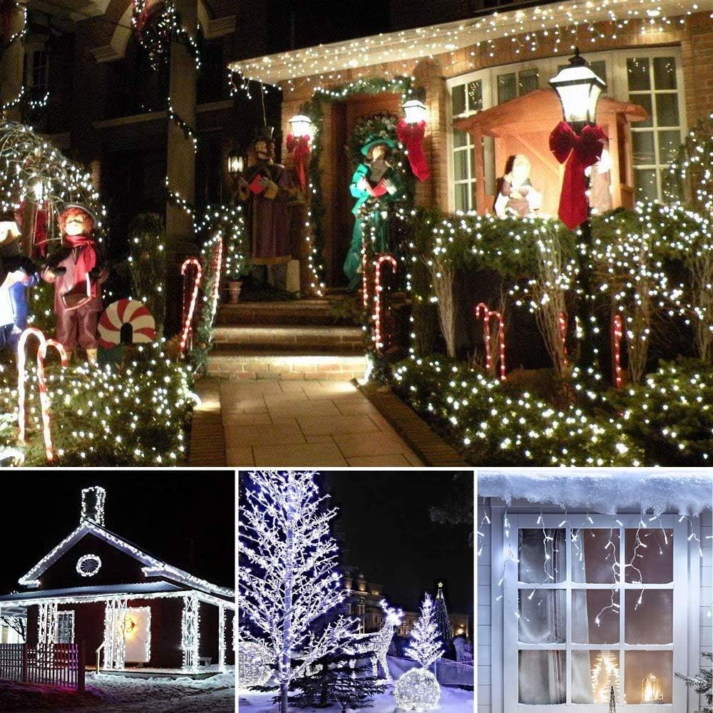 Guirlande de fête lumineuse décoratif 100 LED - 10M blanc