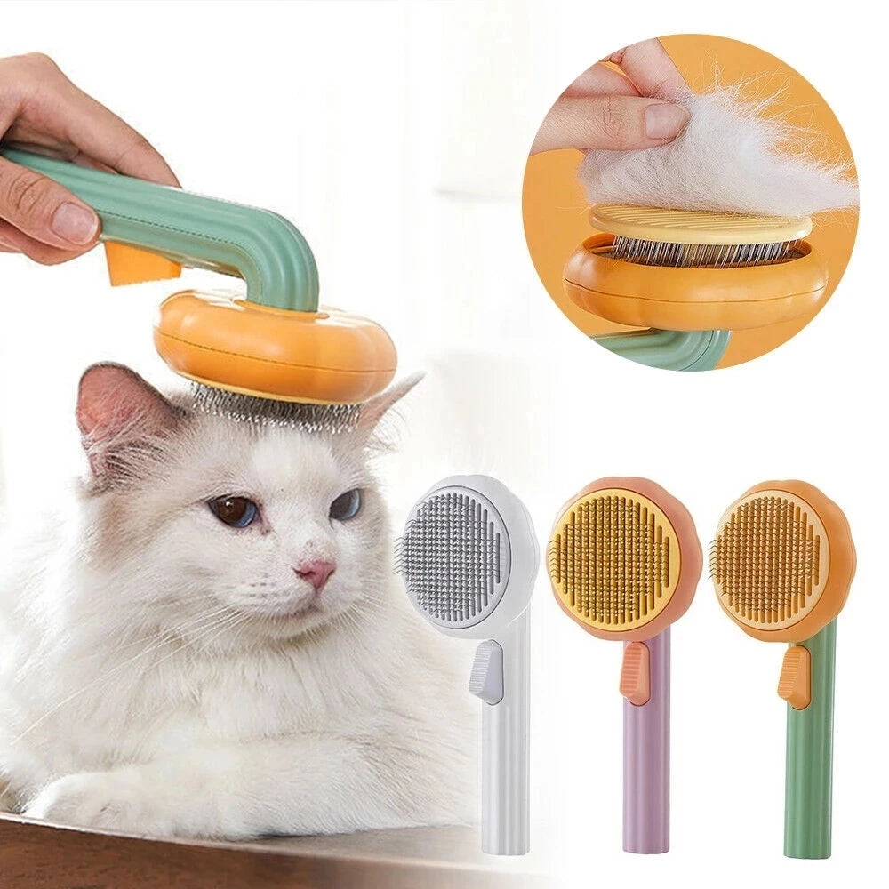 Peigne Anti-Poils Autonettoyant pour Chiens et Chats
