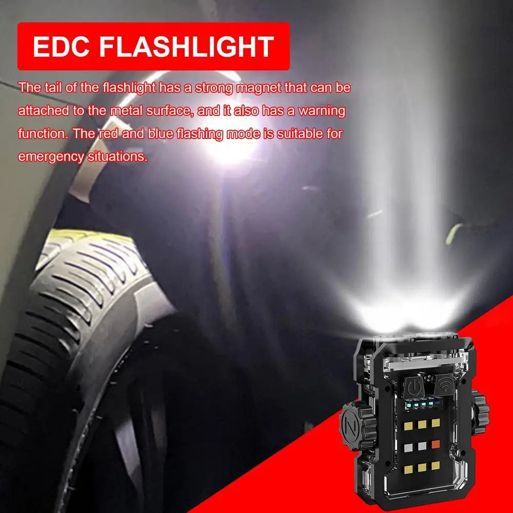 Lampe Porte-Clés Multifonction 800 Lumens – Compacte et Puissante !