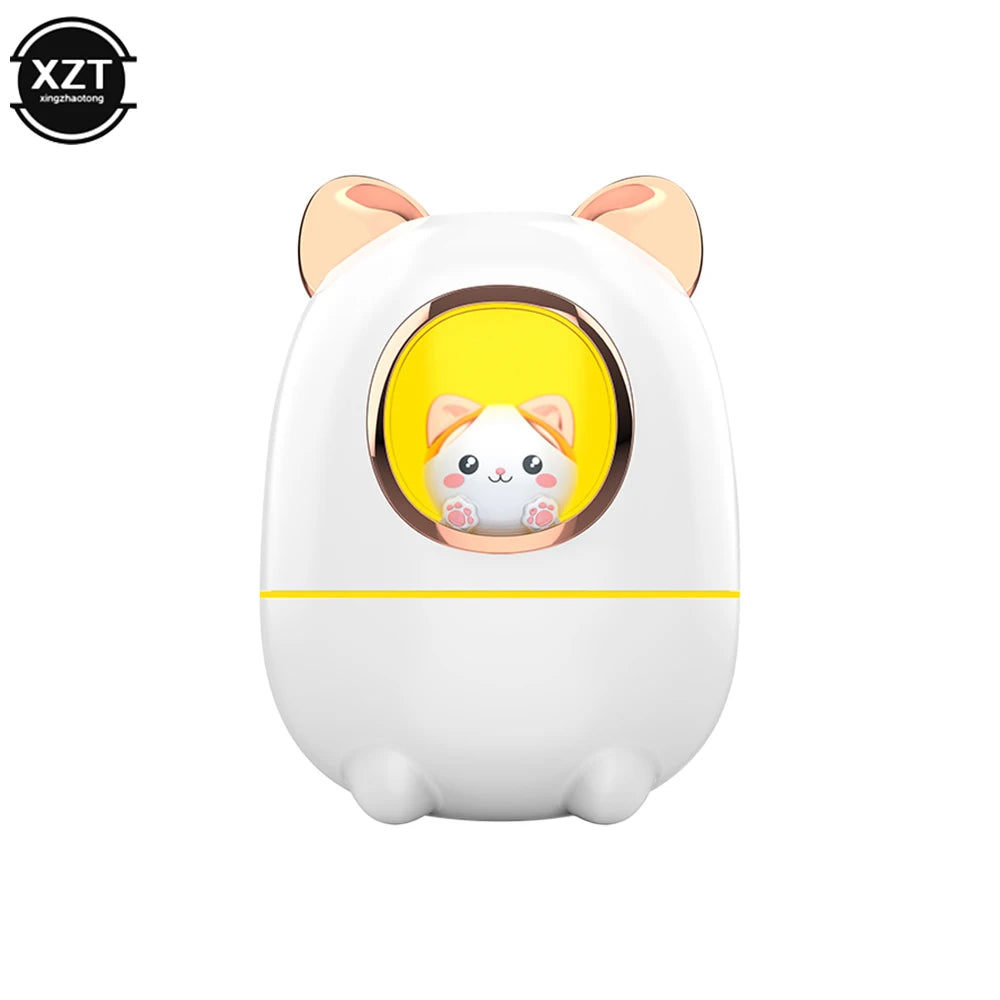 Cartoon Cat Air Humidifier Cute Silent USB Recharging Diffuser Aroma