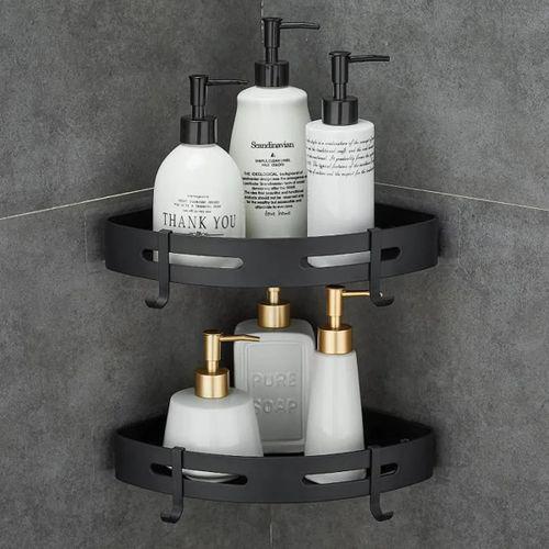 Lot 2 Etageres angle - Organisateur Pour coin de douche