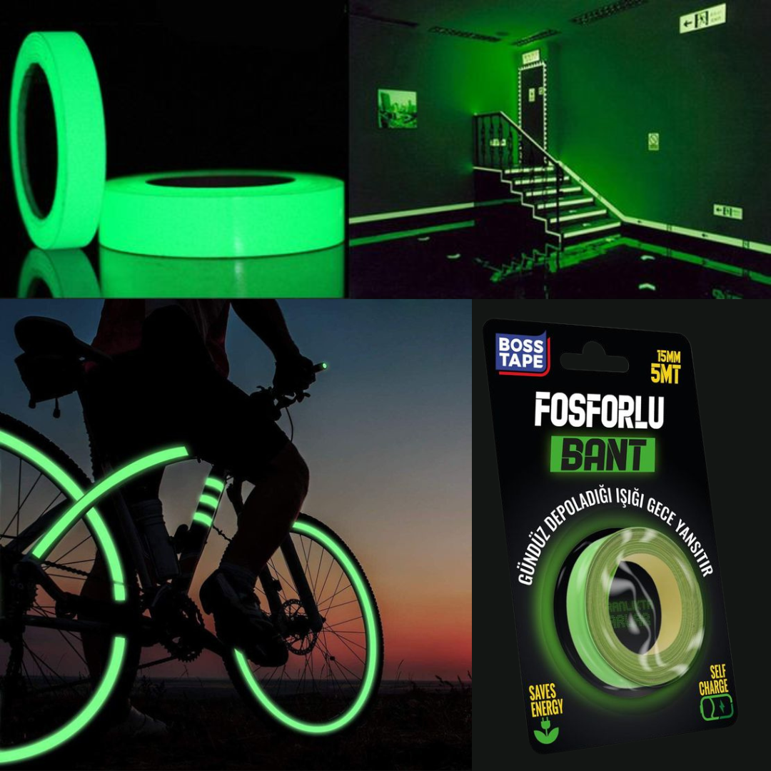 Adhésif fluorescent auto-luminescent  (15MMx5M)