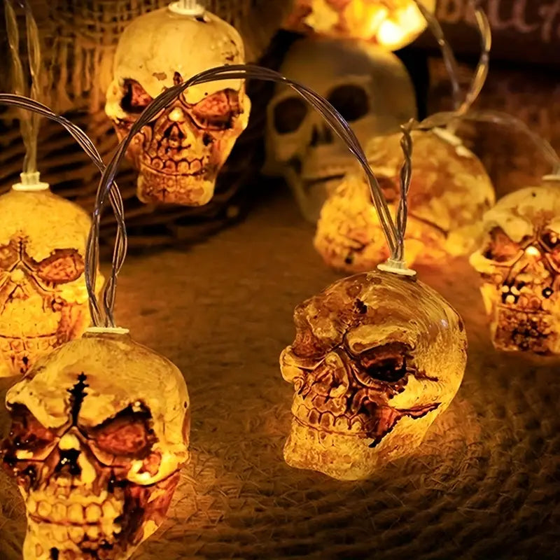 Guirlandes Crane Lumineuse Halloween - Tête de mort