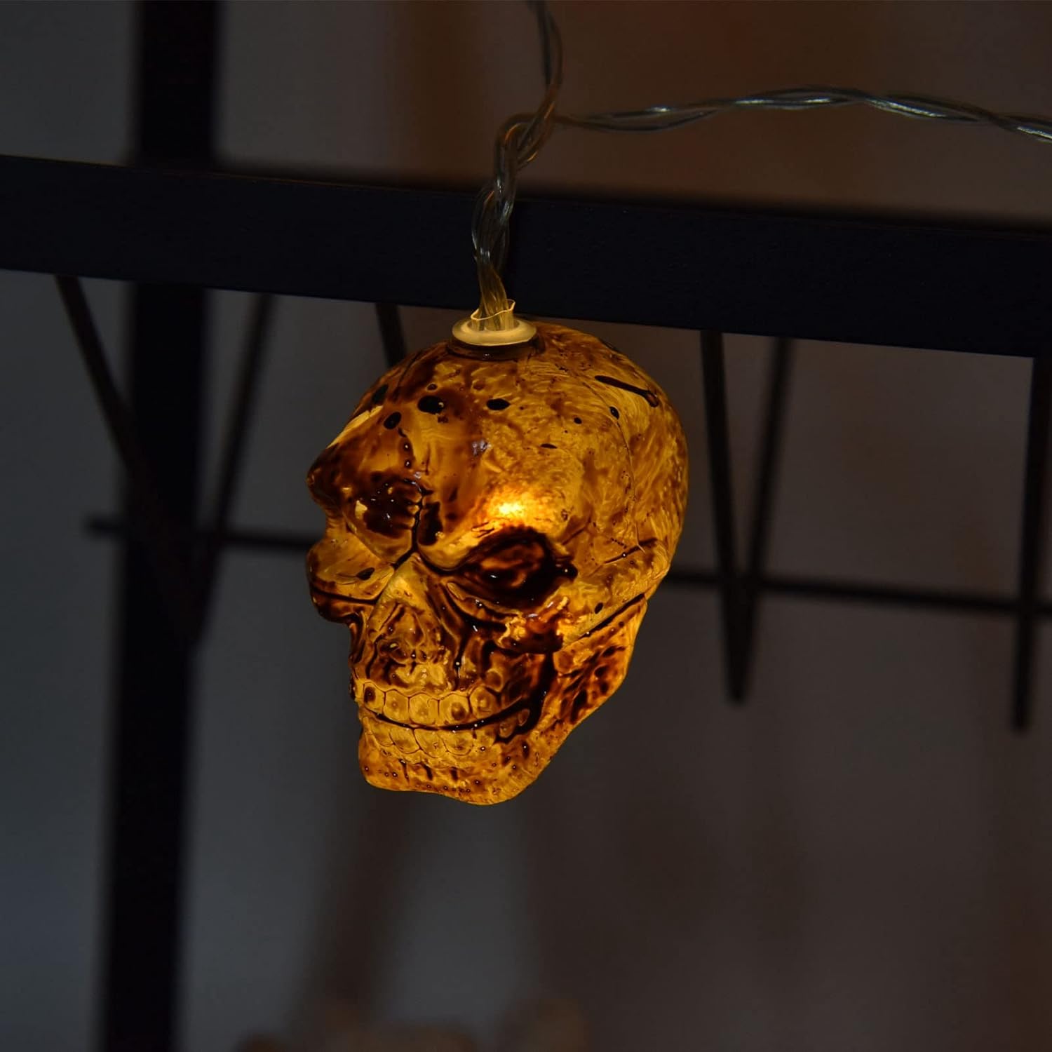 Guirlandes Crane Lumineuse Halloween - Tête de mort