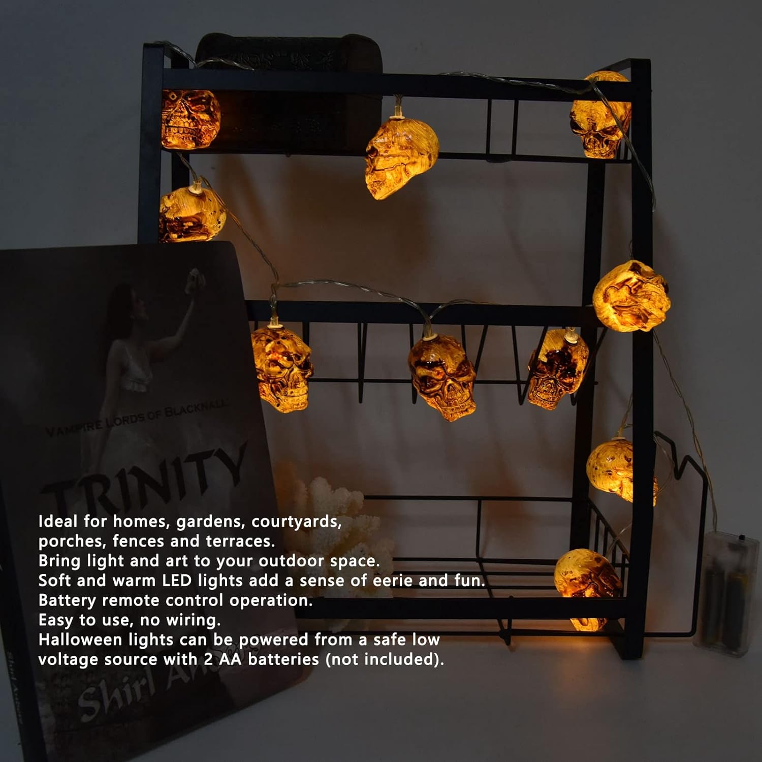 Guirlandes Crane Lumineuse Halloween - Tête de mort