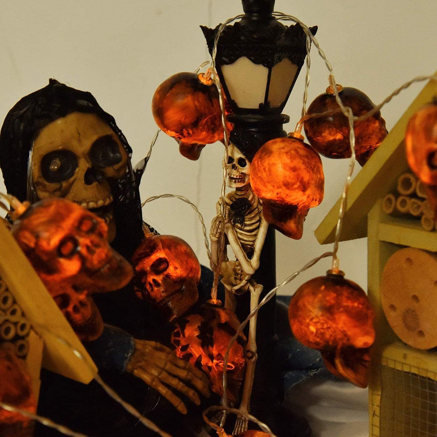 Guirlandes Crane Lumineuse Halloween - Tête de mort