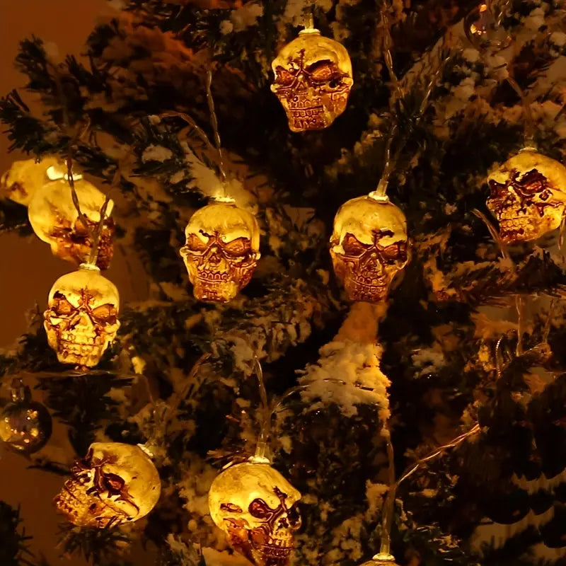 Guirlandes Crane Lumineuse Halloween - Tête de mort