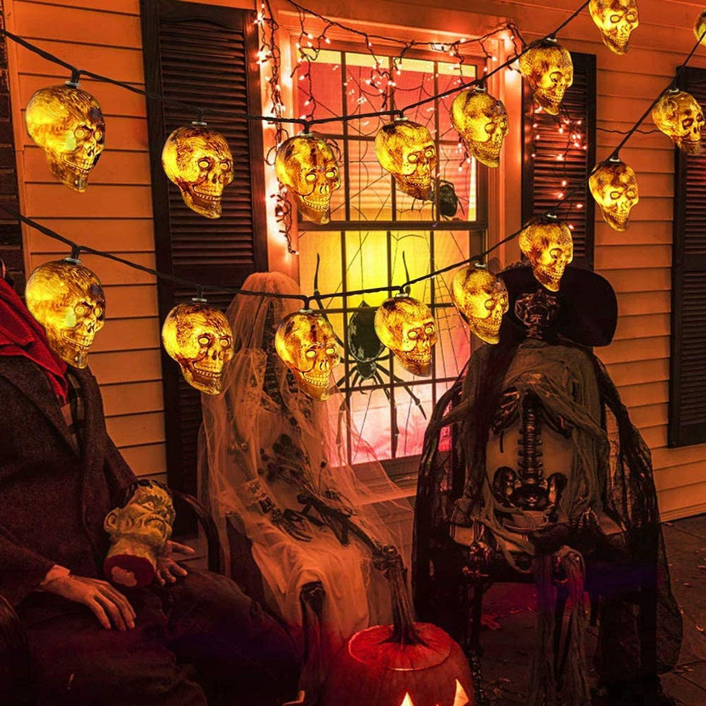 Guirlandes Crane Lumineuse Halloween - Tête de mort