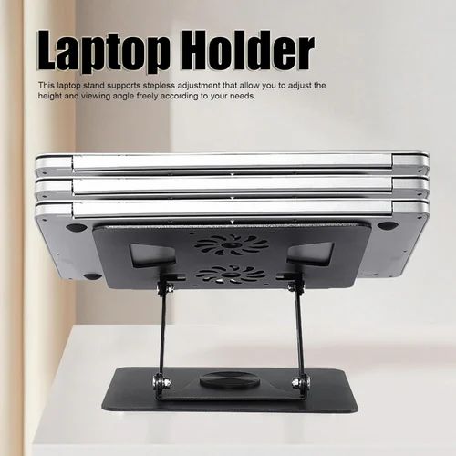 Support d'Ordinateur Portable Rotatif à 360° - ventilateurs non inclus