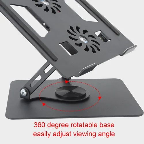 Support d'Ordinateur Portable Rotatif à 360° - ventilateurs non inclus