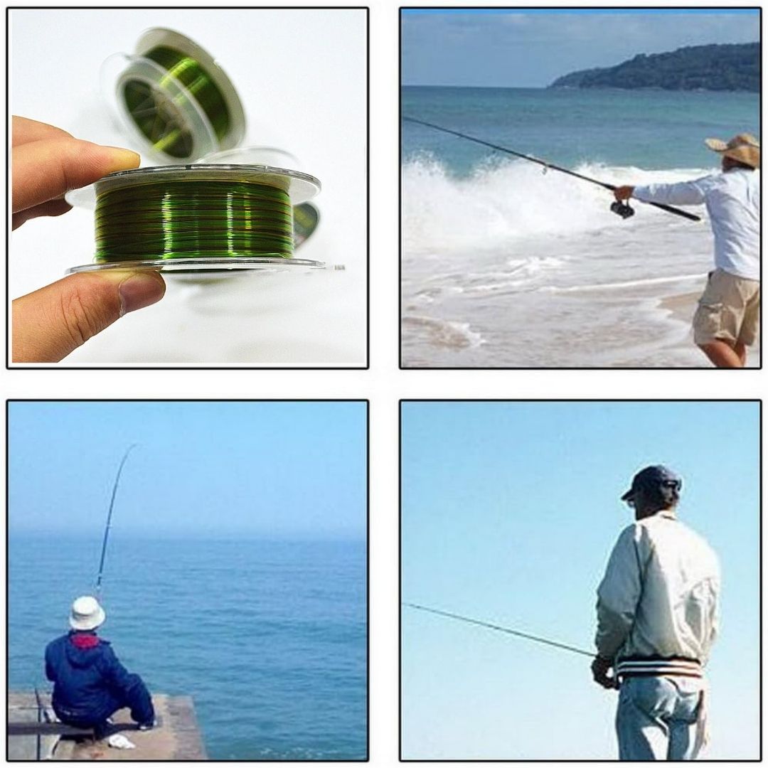 Bobine Fil de pêche en nylon transparent 100 mètres