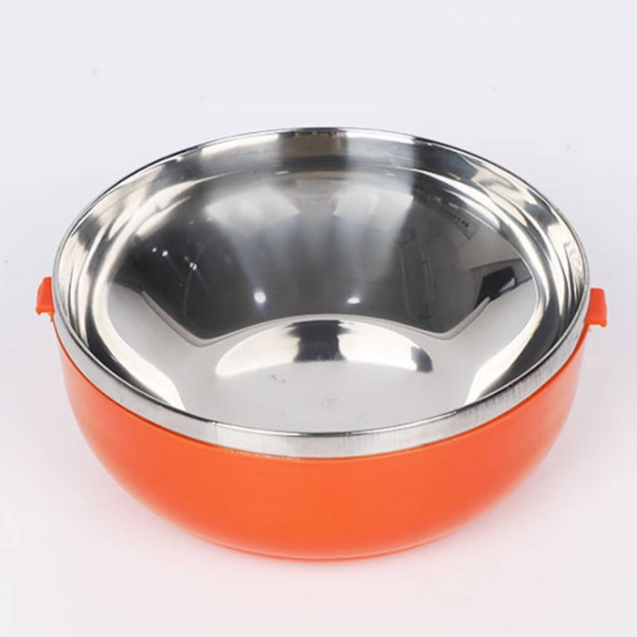 Lunch Box - 2 Niveaux  Isotherme  En Inox - Orangé