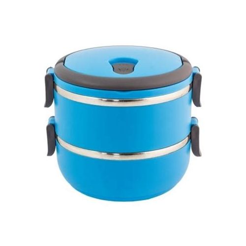Lunch Box - 2 Niveaux Isotherme En Inox - BLEU