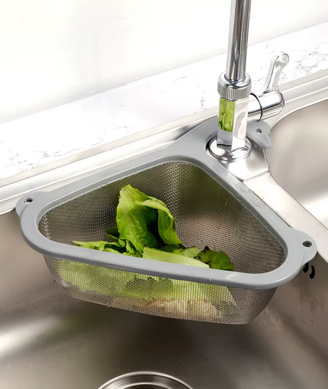 Panier d'angle pour évier de cuisine