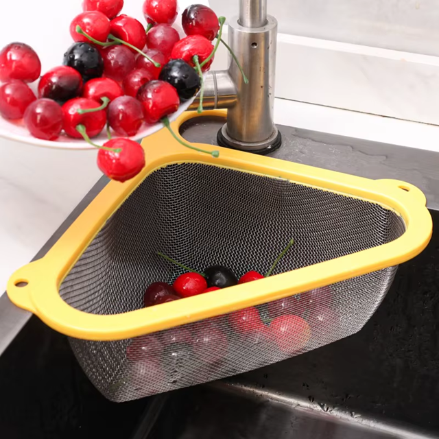 Panier d'angle pour évier de cuisine