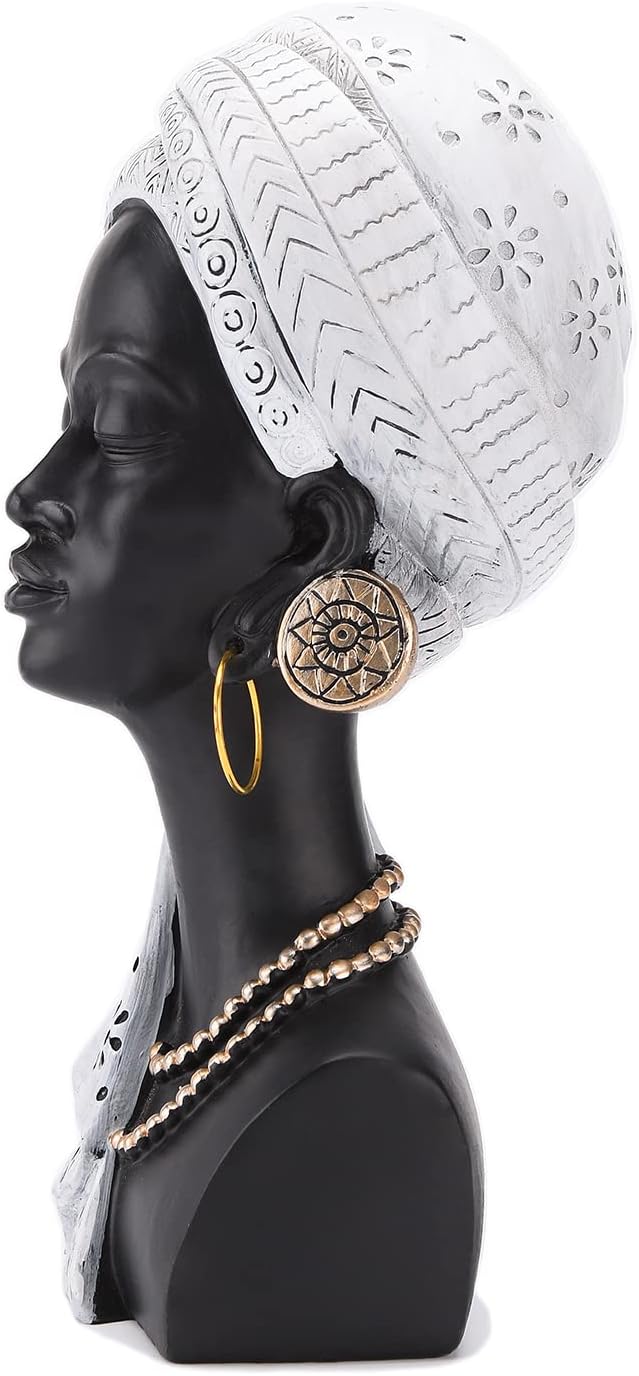 Buste Africain en Résine 30 CM