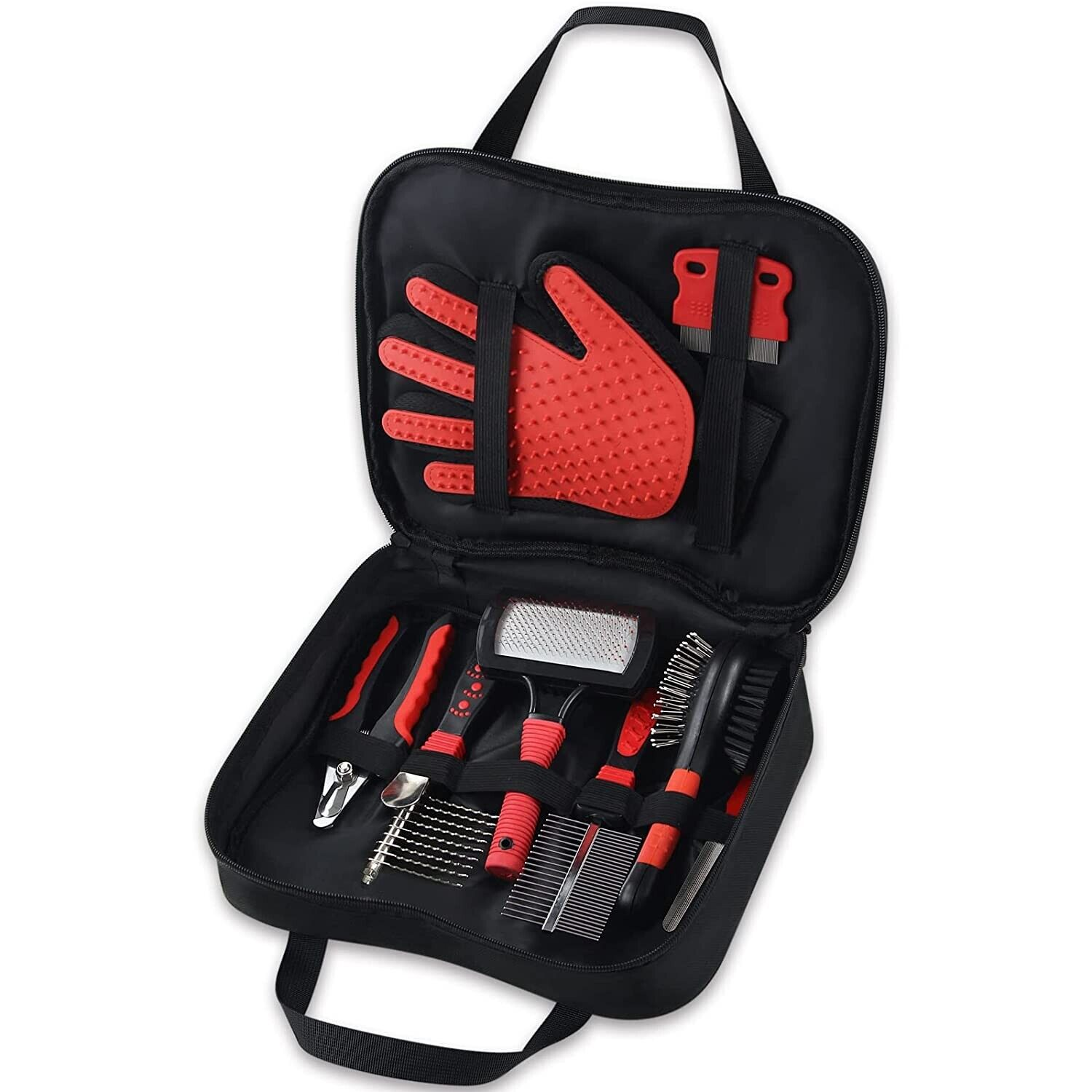 Kit de Toilettage Complet 8-en-1 pour Chats et Chiens