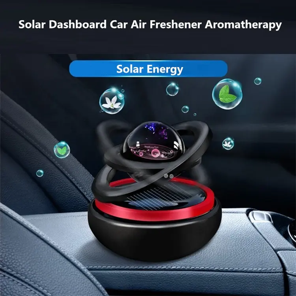 Diffuseur d'aromathérapie Solaire Rotatif Pour Voiture