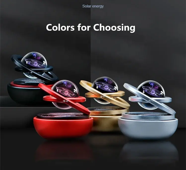 Diffuseur d'aromathérapie Solaire Rotatif Pour Voiture