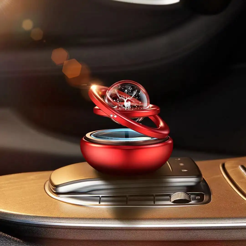 Diffuseur d'aromathérapie Solaire Rotatif Pour Voiture