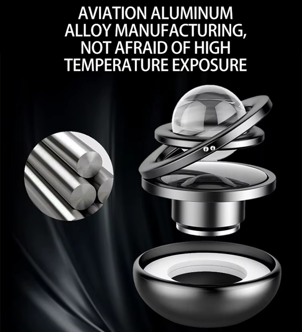 Diffuseur d'aromathérapie Solaire Rotatif Pour Voiture