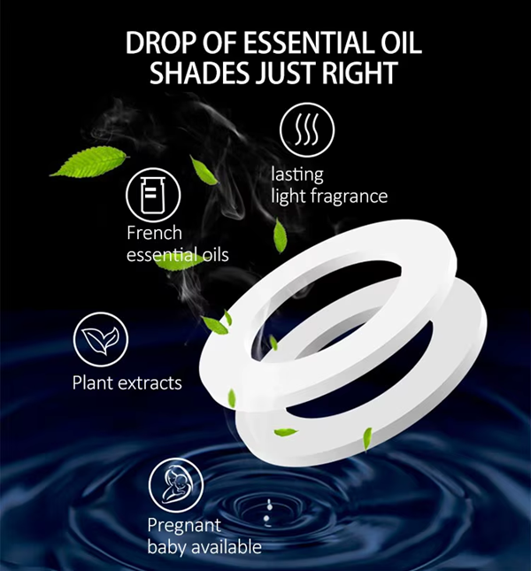 Diffuseur d'aromathérapie Solaire Rotatif Pour Voiture