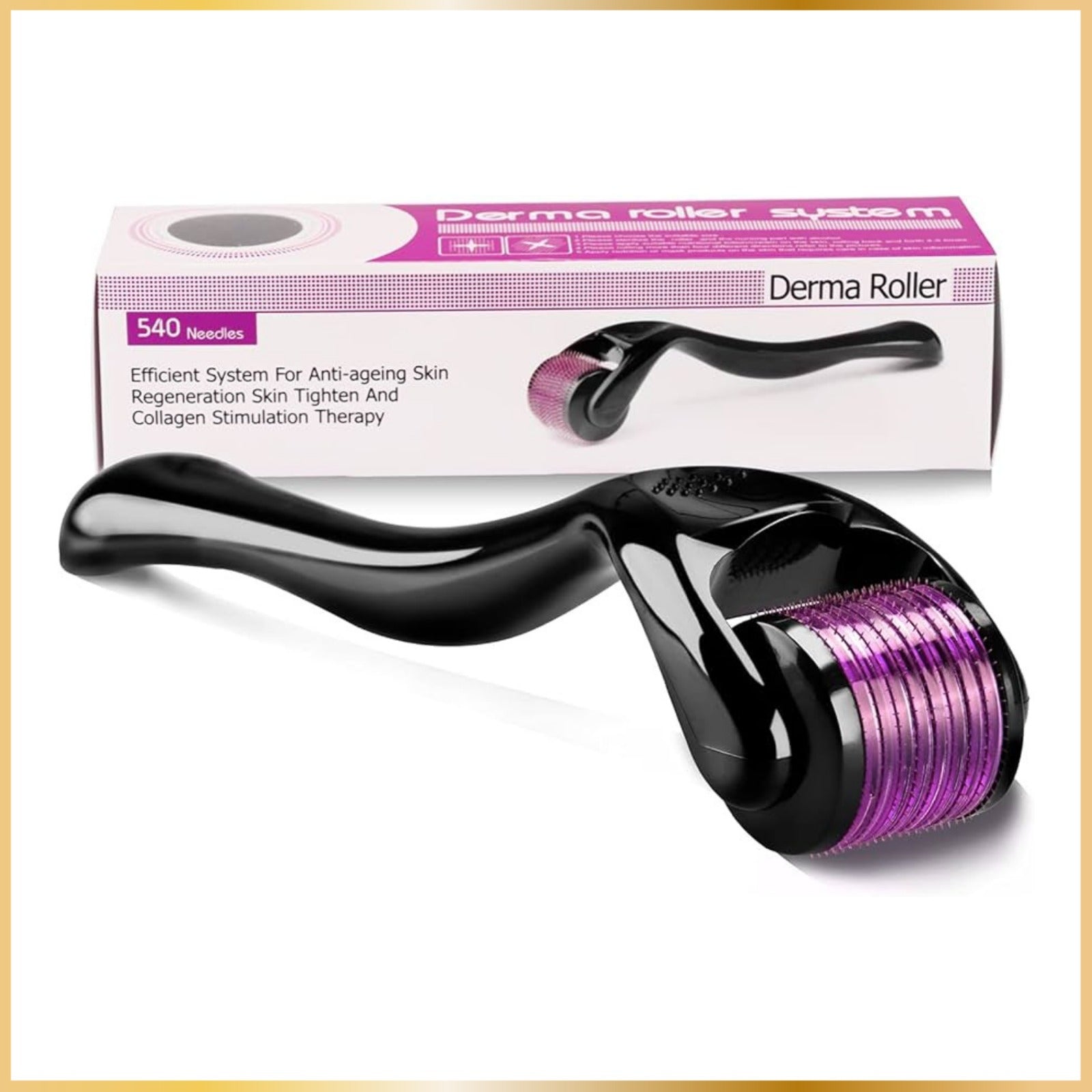 Dermaroller Visage- Corps & Cuir Chevelu – Stimule le Collagène
