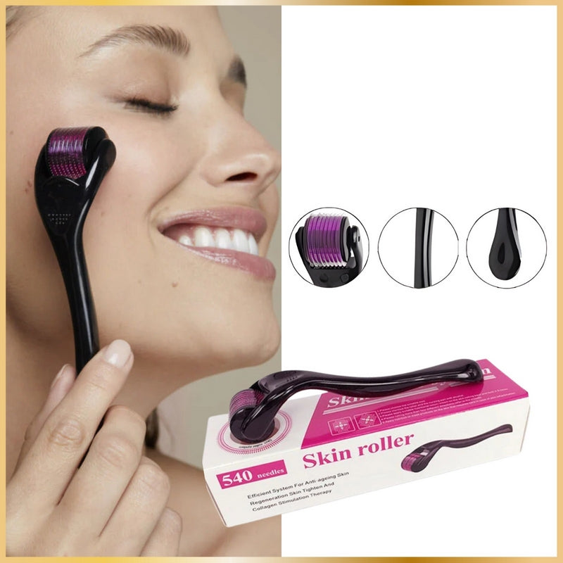 Dermaroller Visage- Corps & Cuir Chevelu – Stimule le Collagène