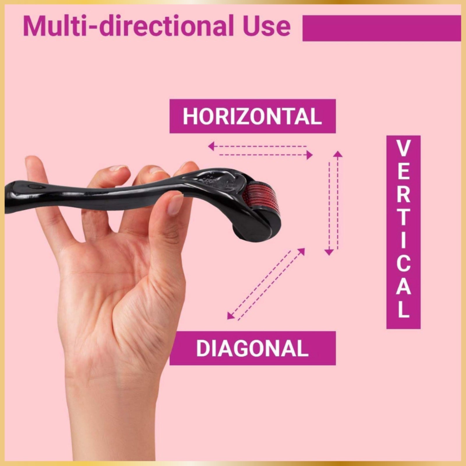 Dermaroller Visage- Corps & Cuir Chevelu – Stimule le Collagène