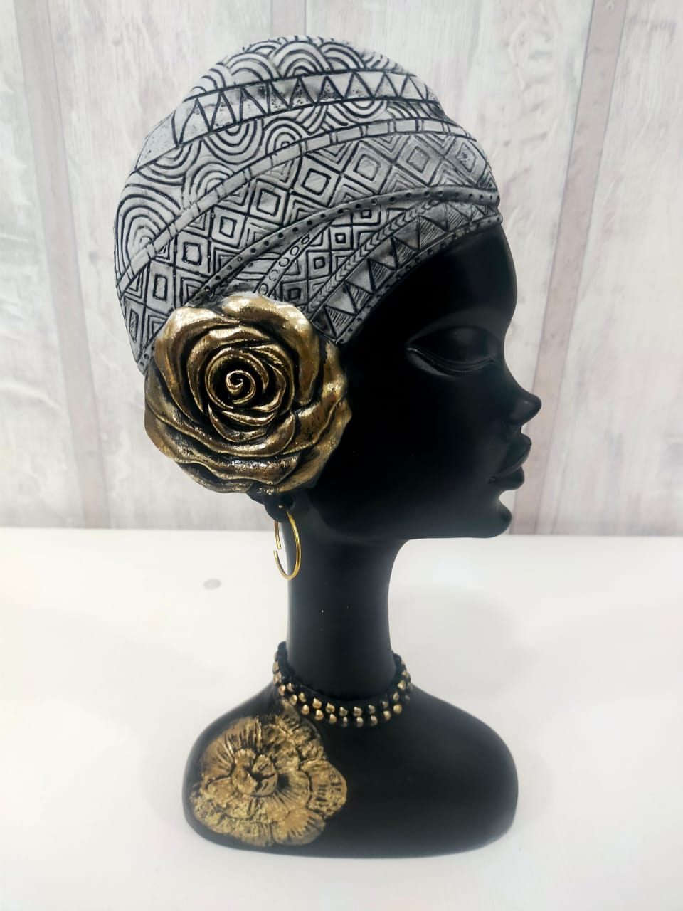 Buste Africain en Résine 4-32-9