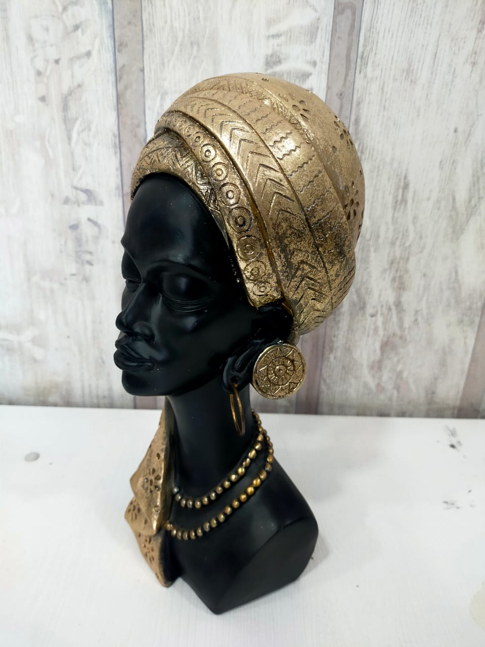 Buste Africain en Résine 4-32-5