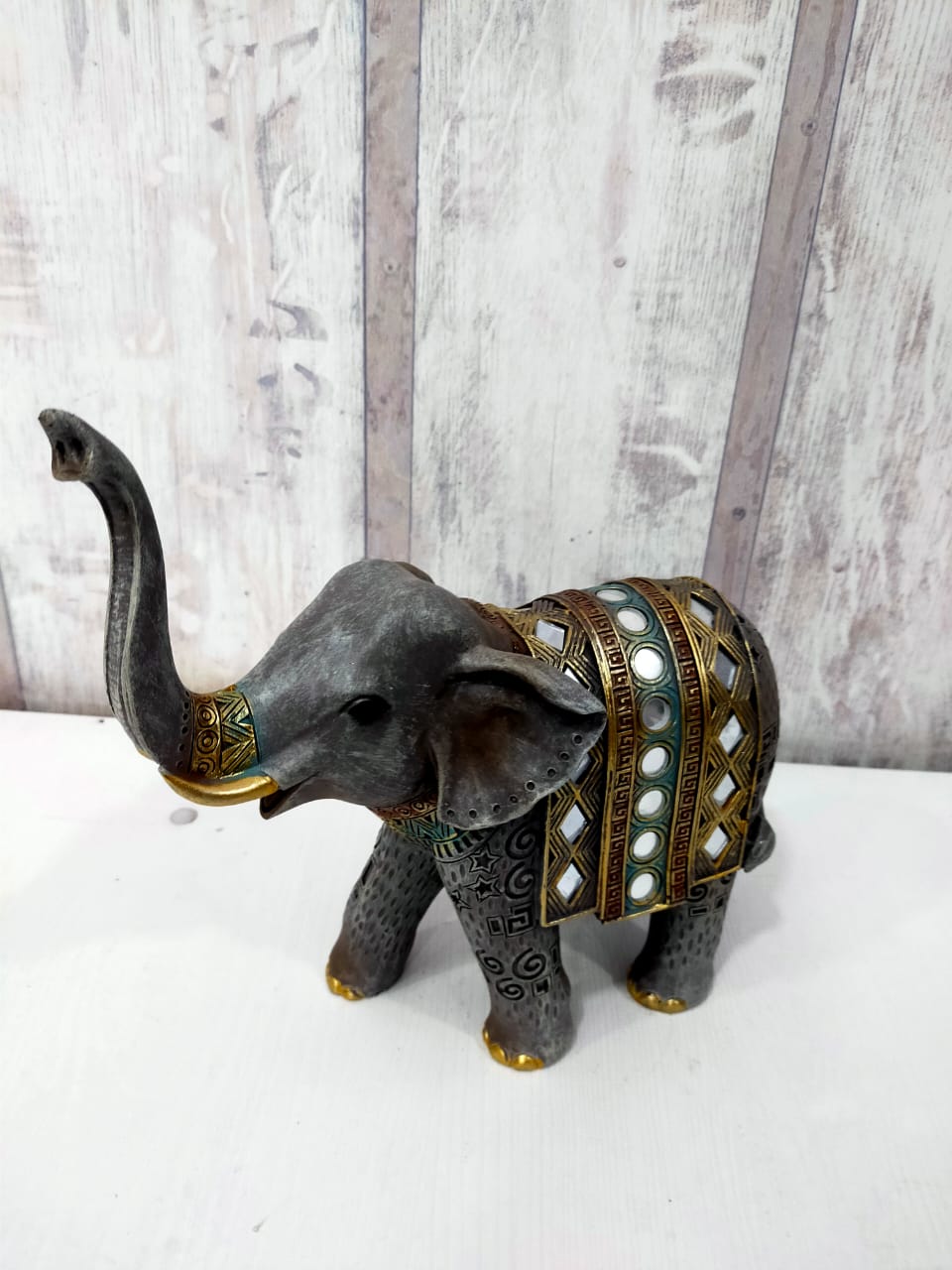 Statue résine éléphant 4-32-25