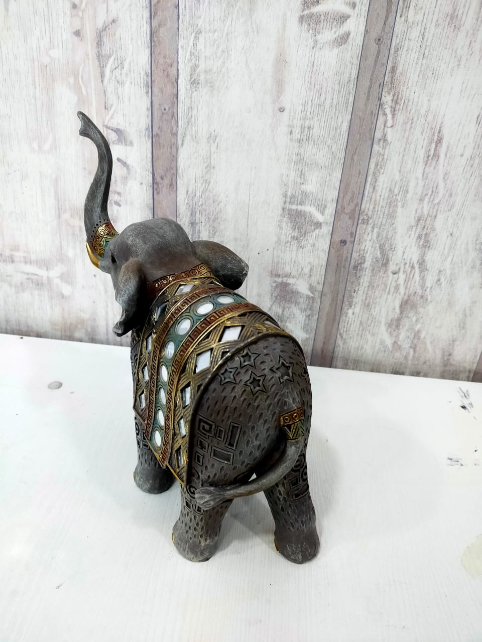 Statue résine éléphant 4-32-25