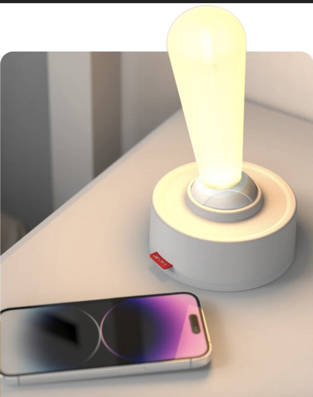 LAMPE DE NUIT LED BLANCHE LEVIER LUMIÈRE JOYSTICK USB