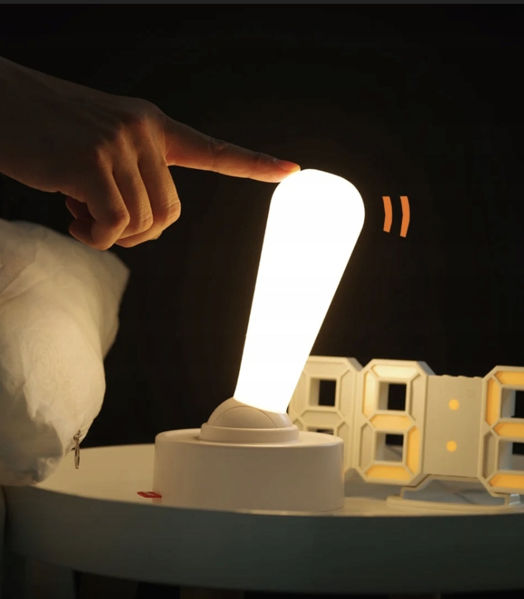 LAMPE DE NUIT LED BLANCHE LEVIER LUMIÈRE JOYSTICK USB