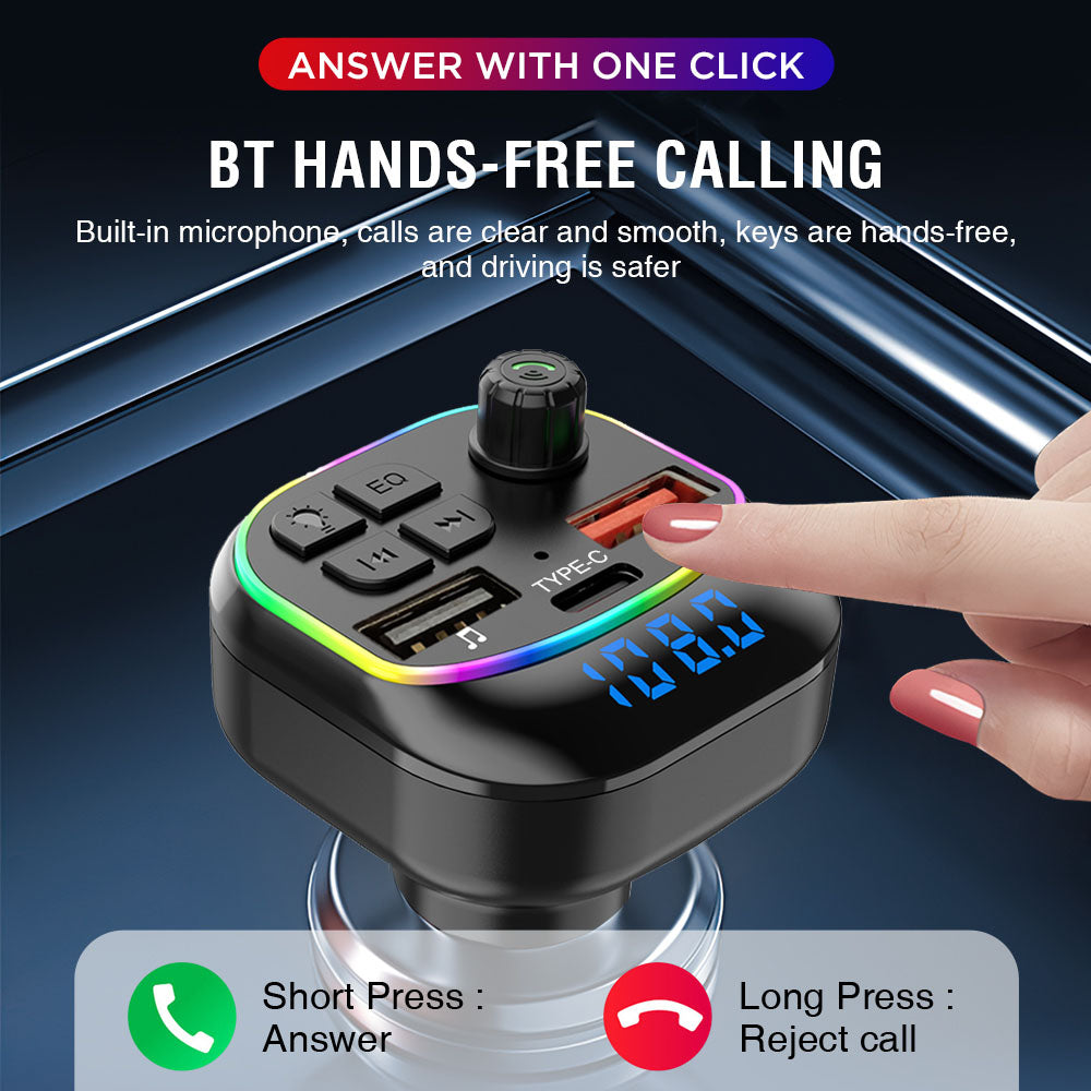 Chargeur Voiture M54 - Lecteur MP3 Bluetooth + FM + Charge Rapide QC3.0