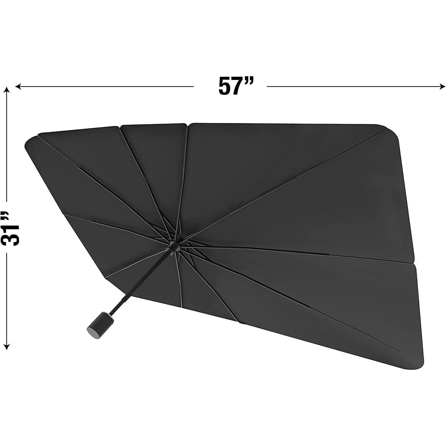 Parasol Pare-Brise Voiture Pliable 130×79cm