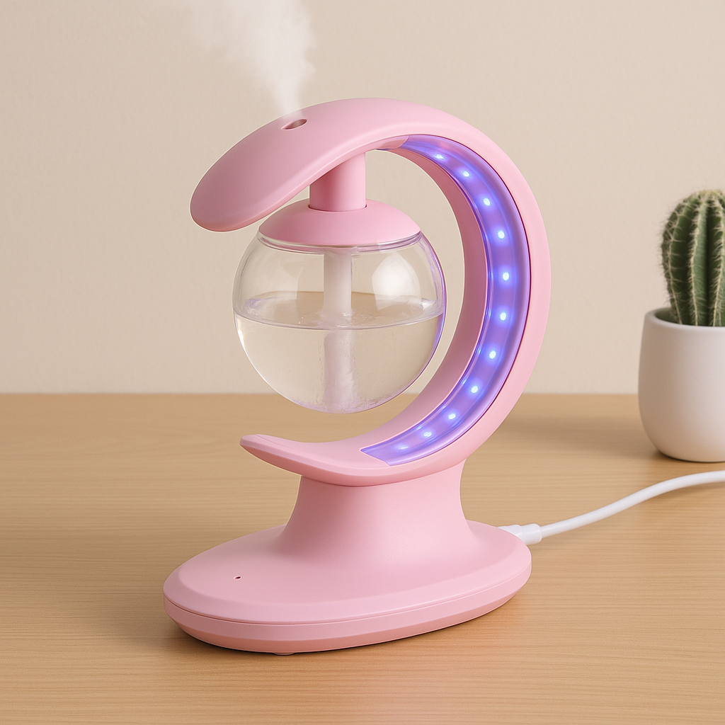 Lampe Multifonction 3-en-1 – Humidificateur, Anti-Moustiques & Veilleuse LED