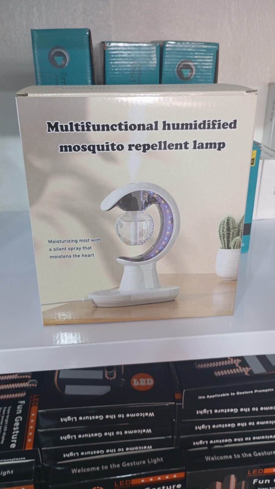 Lampe Multifonction 3-en-1 – Humidificateur, Anti-Moustiques & Veilleuse LED