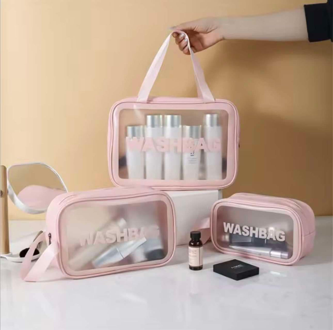 Set De 3 Trousses De Maquillage Et De Voyage