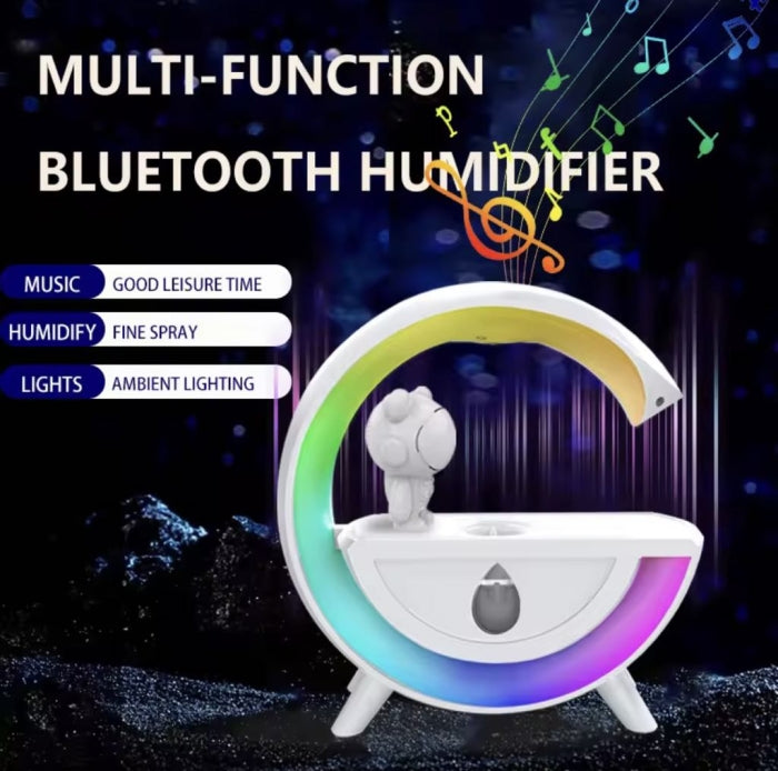 Diffuseur D'arômes Anti-Gravité avec Haut-parleur Bluetooth & Lumière RGB