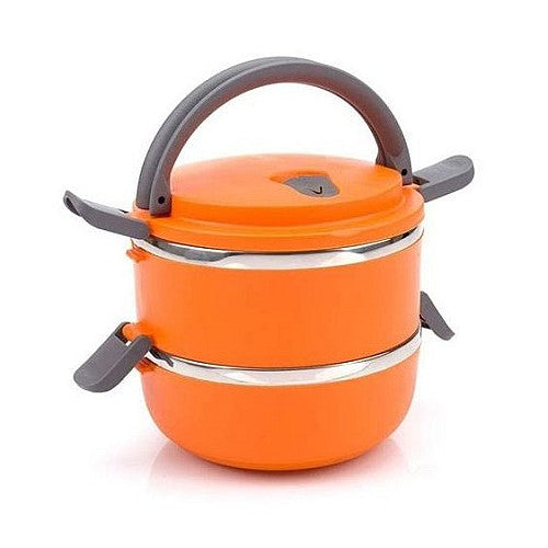 Lunch Box - 2 Niveaux Isotherme En Inox - BLEU