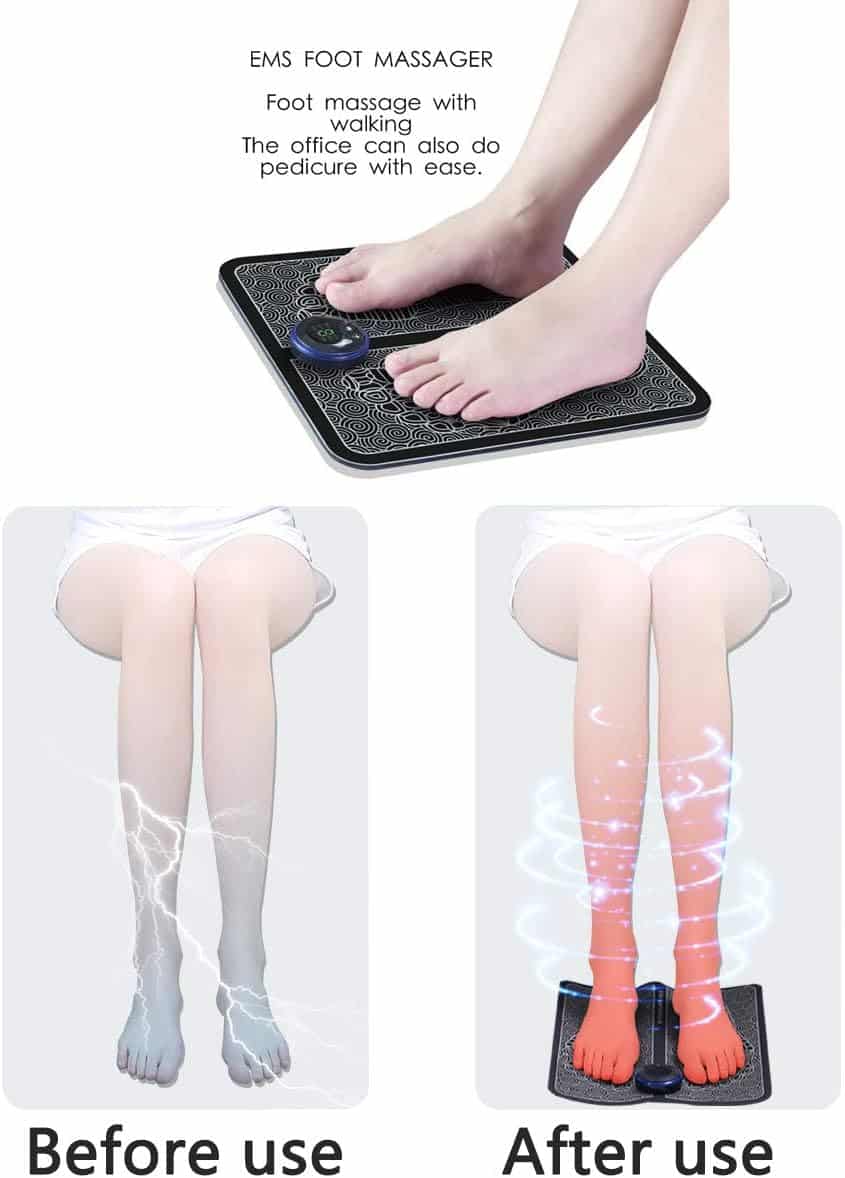 Tapis de massage des pieds-points d'acupuncture bioélectrique soulage la douleur