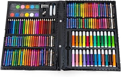 Coffret de Dessin Professionnel 208 Pièces pour Enfants