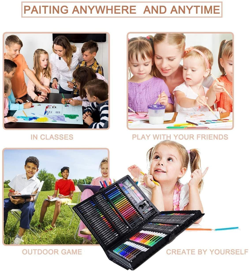 Coffret de Dessin Professionnel 208 Pièces pour Enfants