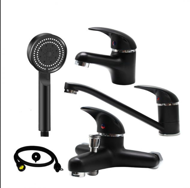 Lot De 4 Robinets Mitigeur AZR Black