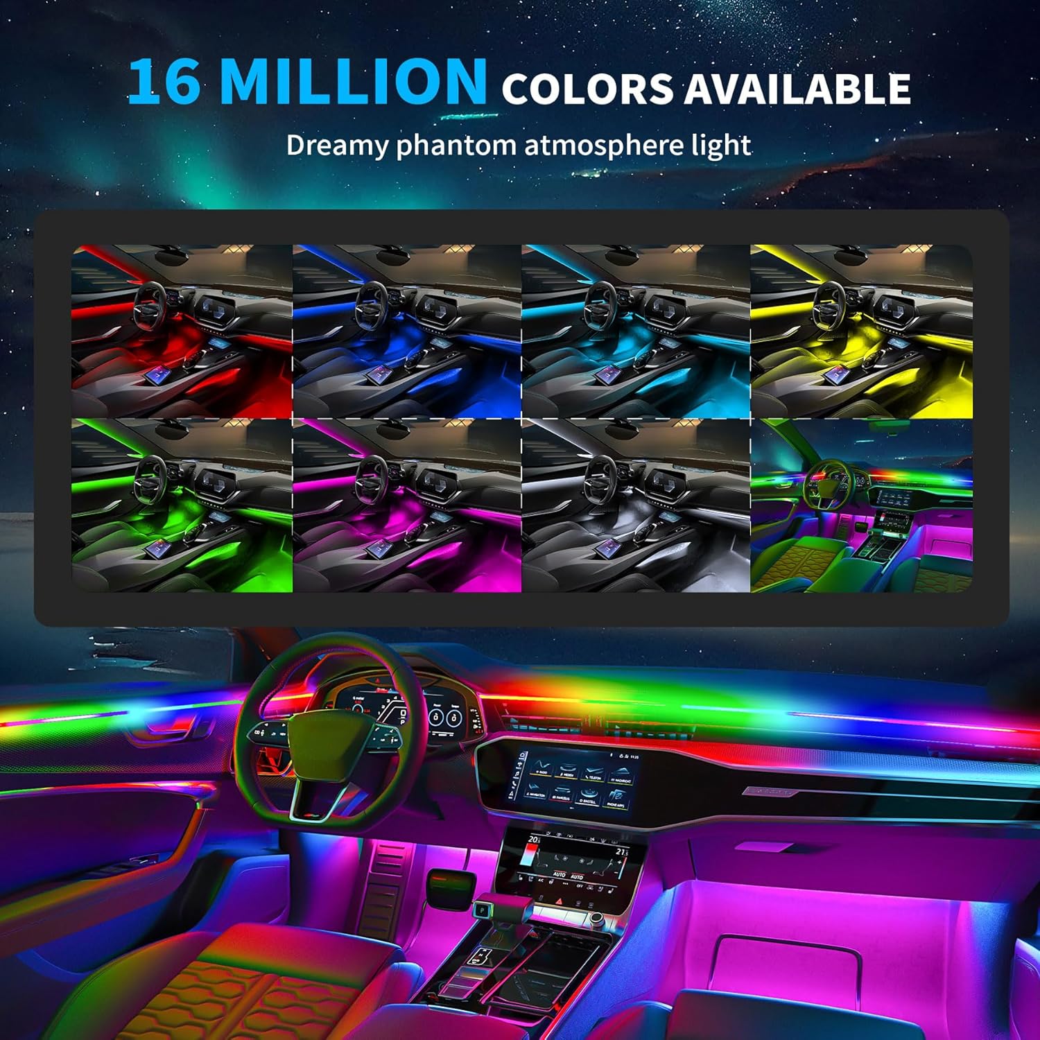 Éclairage LED Voiture Intérieur 5m