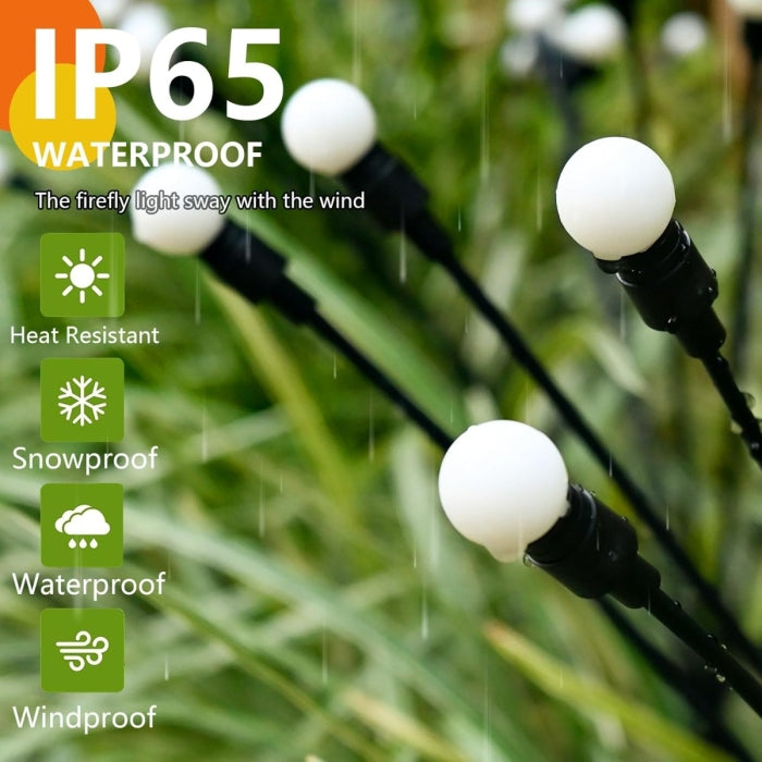 2 Lot De 8 Lampes de Jardin Solaires à LED Blanches Chaudes