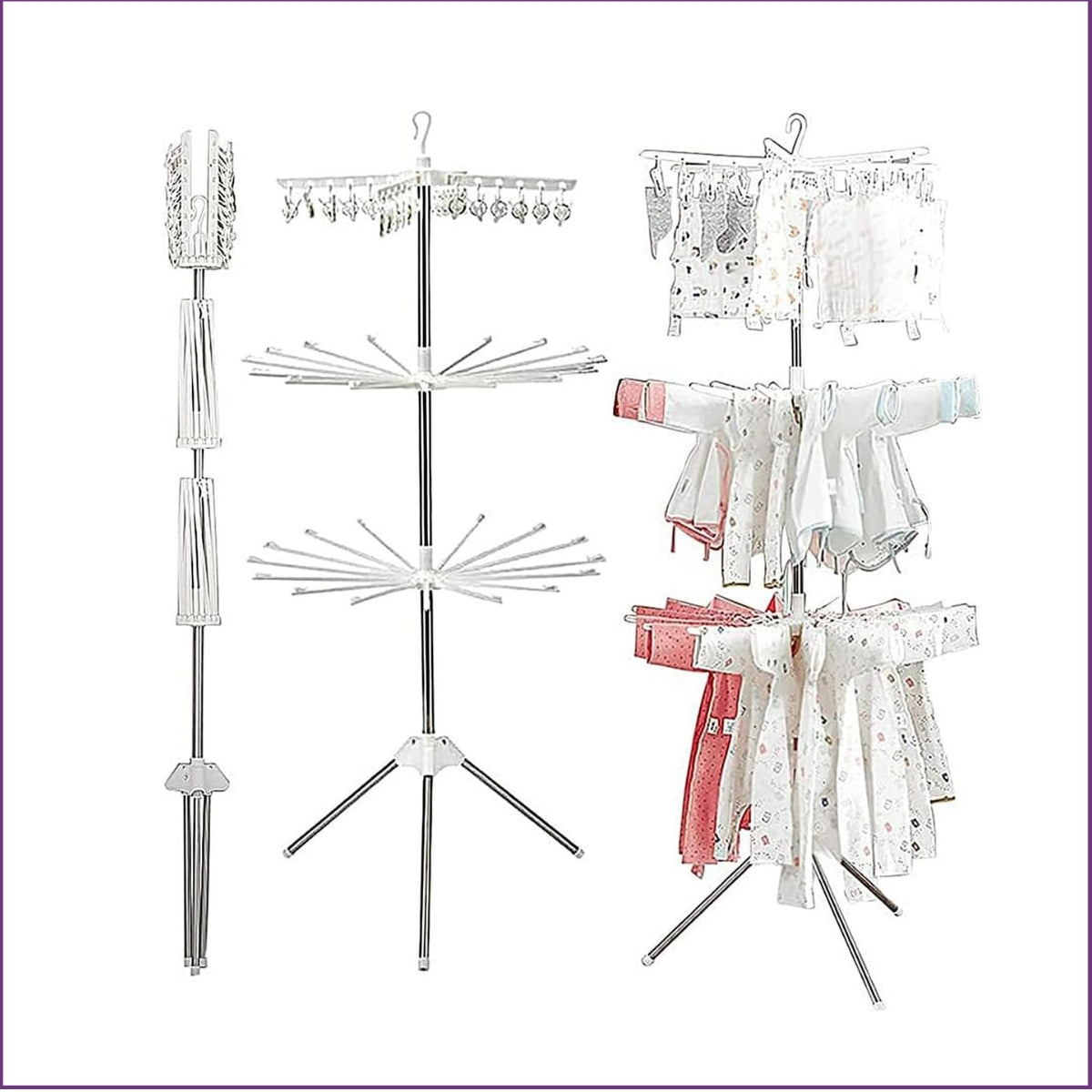 Sèche linge à 3 niveaux