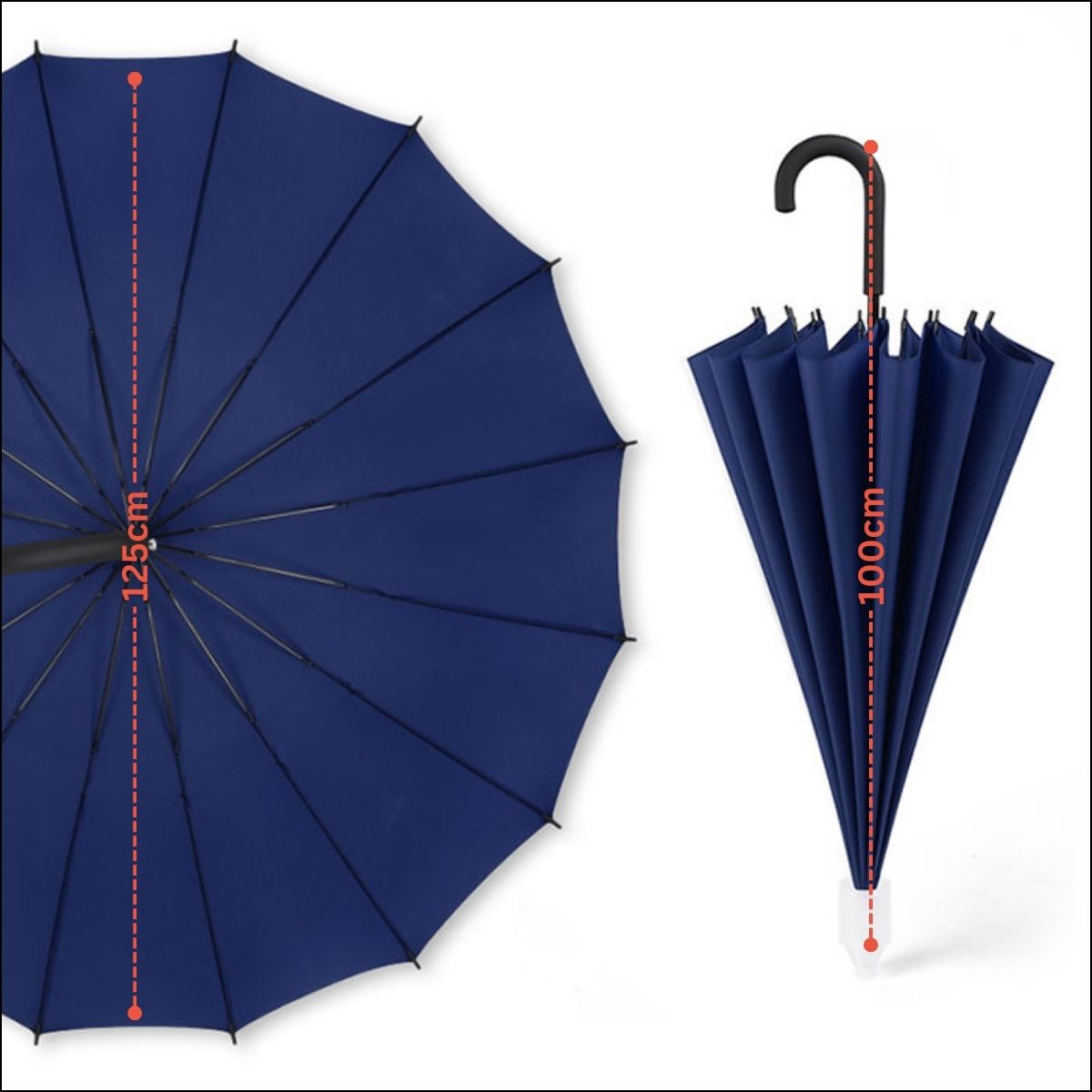 Grand Parapluie avec couverture